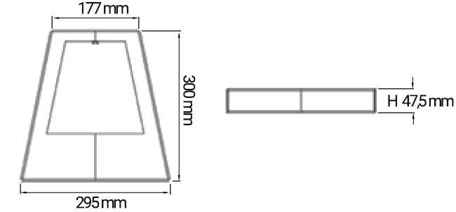 Cornice per cascata Mezzaluna